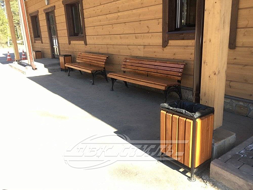 Скамейка чугунная «Тор».  �8